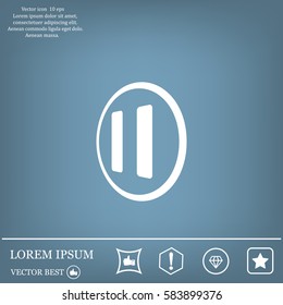 pause button vector icon