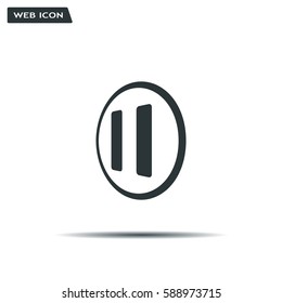 pause button vector icon