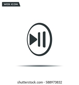 pause button vector icon