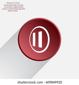 pause button vector icon