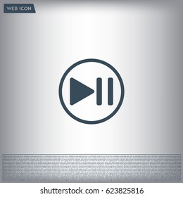 pause button vector icon