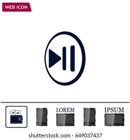 pause button vector icon