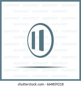 pause button vector icon
