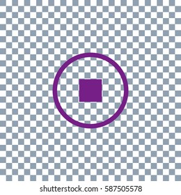 pause button vector icon on transparent background. 