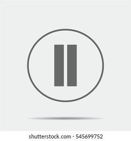 Pause Buttons Icon illustration isolated vector sign symbol
