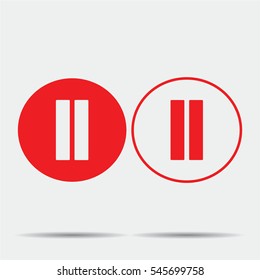 Pause Buttons Icon illustration isolated vector sign symbol