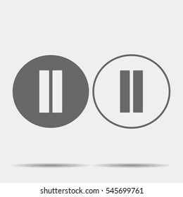 Pause Buttons Icon illustration isolated vector sign symbol