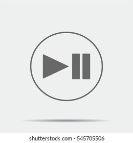 Pause Buttons Icon illustration isolated vector sign symbol