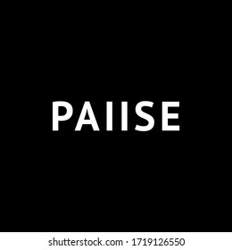 Pause Creative idea logo design