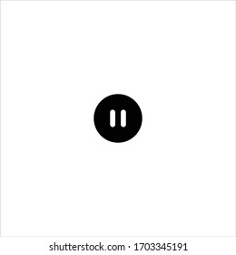 Pausar ilustración de icono rellena- Vector