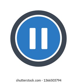 pause glyph double color