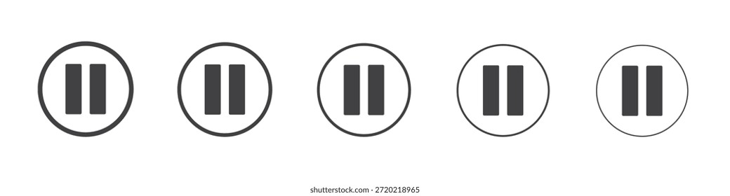 Pausa de diseño de iconos, logotipo, App, interfaz de usuario. Ilustración vectorial, EPS