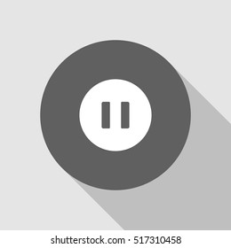 pause icon illustration, can be used for web and design, simple vector sign symbol