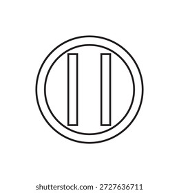 pause icon illustration element design