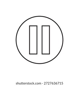 pause icon illustration element design