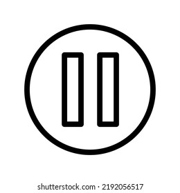 pause icon illustration vector graphic 