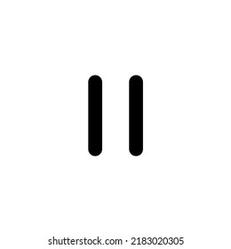 Pause-Symbol mit Outline-Stil