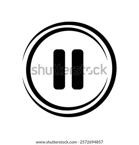 Pause icon. pause sign. Pause symbol.