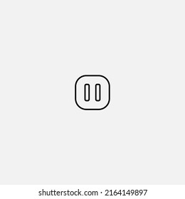Pause icon sign vector,Symbol, logo illustration for web and mobile