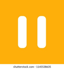 pause icon, stock vector illustration, EPS10.