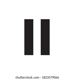 vector de símbolo de icono de pausa