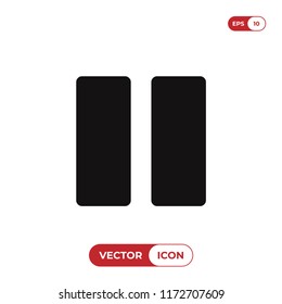 Pause icon vector illustration