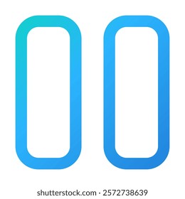 Pause icon vector illustration style