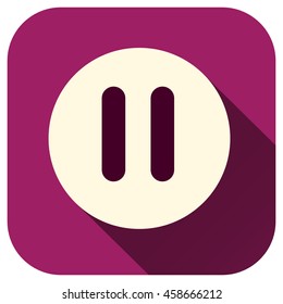 Pause icon, Vector logo for your design, symbol, application, website, UI