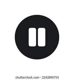 pause icon, pause vector, simple illustration