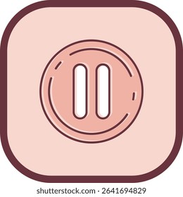Pause Line vector Icon Design