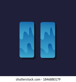pause logo gradient vector, can be used for your company logo
