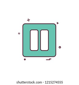 pause media player icon vector design