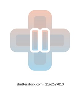 Design-Vorlage für das Farbverlauf-Pause-Logo