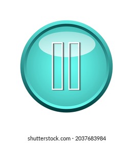 Pause Modern Icon graphic vector design