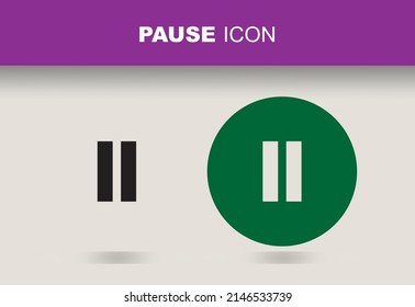 Pause-Zeichen-Vektordesign