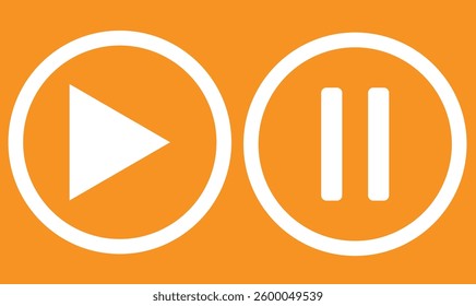  pause sign vector icon on white background