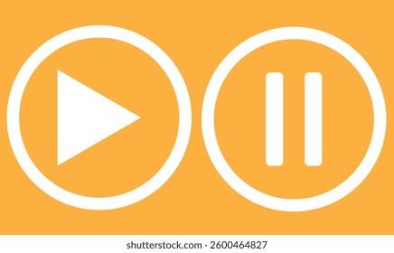  pause sign vector icon on white background