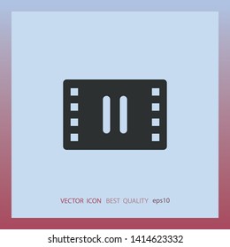 Pause sign, vector icon, web design element