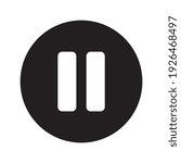 Pause symbol, web and computer icon