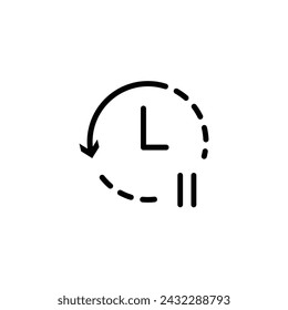 Pause Time Icon. wacth design vector