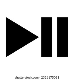 Pause Vector Glyph Icon For Personal And Commercial Use.
