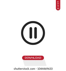 Pause vector icon