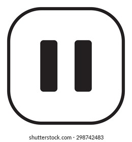 pause vector icon