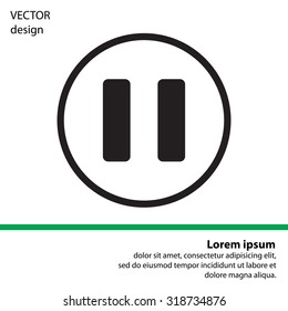 pause vector icon