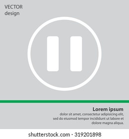 pause vector icon