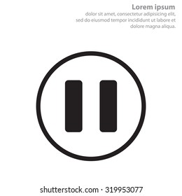 pause vector icon