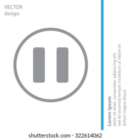 pause vector icon