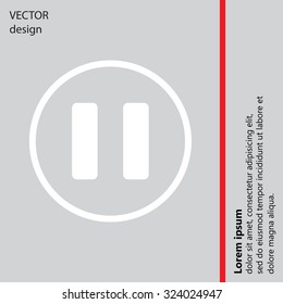 pause vector icon