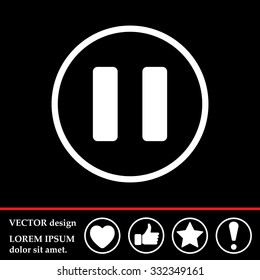 pause vector icon
