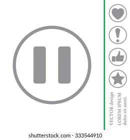 pause vector icon